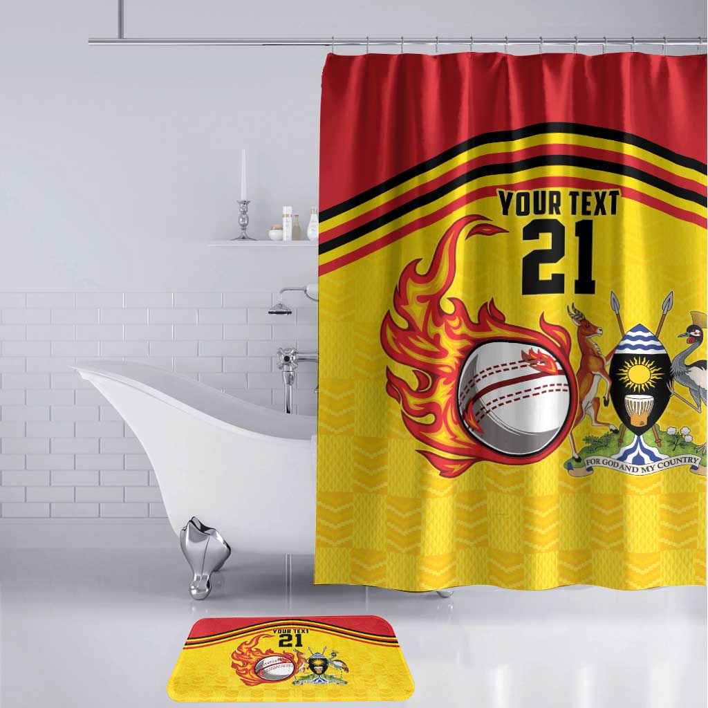 Custom Africa Cricket Uganda Bathroom Set Cranes Cricket Ball Fire