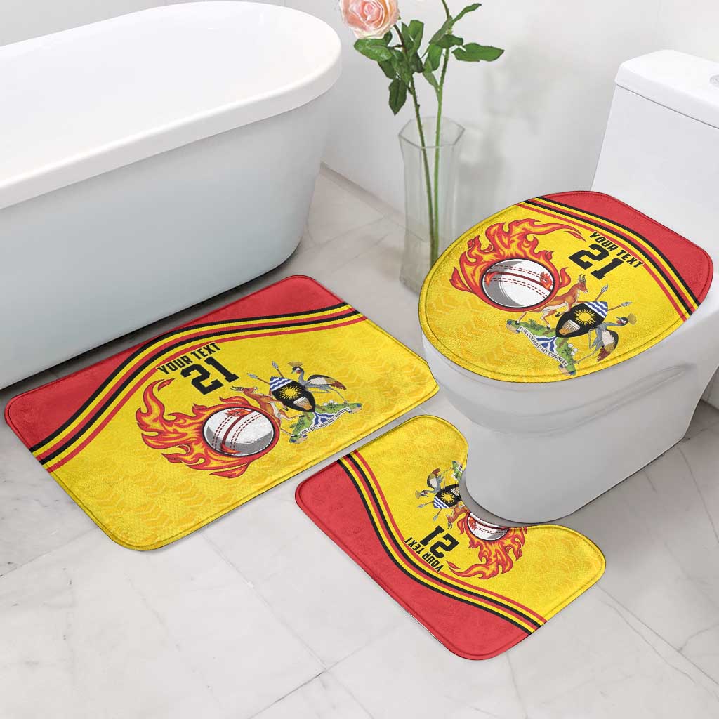 Custom Africa Cricket Uganda Bathroom Set Cranes Cricket Ball Fire