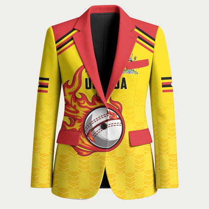 Custom Africa Cricket Uganda Blazer Cranes Cricket Ball Fire