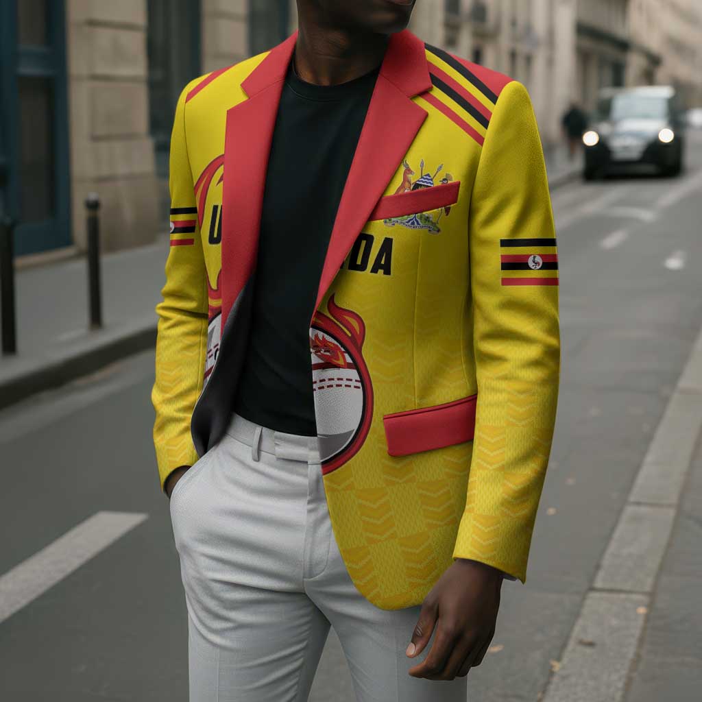 Custom Africa Cricket Uganda Blazer Cranes Cricket Ball Fire