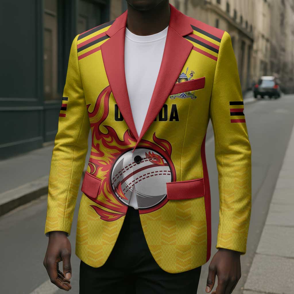 Custom Africa Cricket Uganda Blazer Cranes Cricket Ball Fire