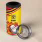 Custom Africa Cricket Uganda 4 in 1 Can Cooler Tumbler Cranes Cricket Ball Fire - African Pride