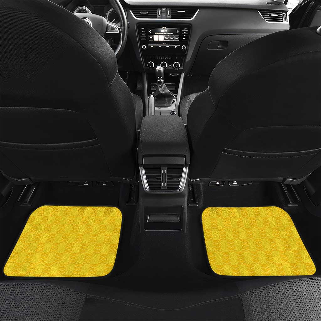 Custom Africa Cricket Uganda Car Mats Cranes Cricket Ball Fire - African Pride