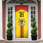 Custom Africa Cricket Uganda Door Cover Cranes Cricket Ball Fire