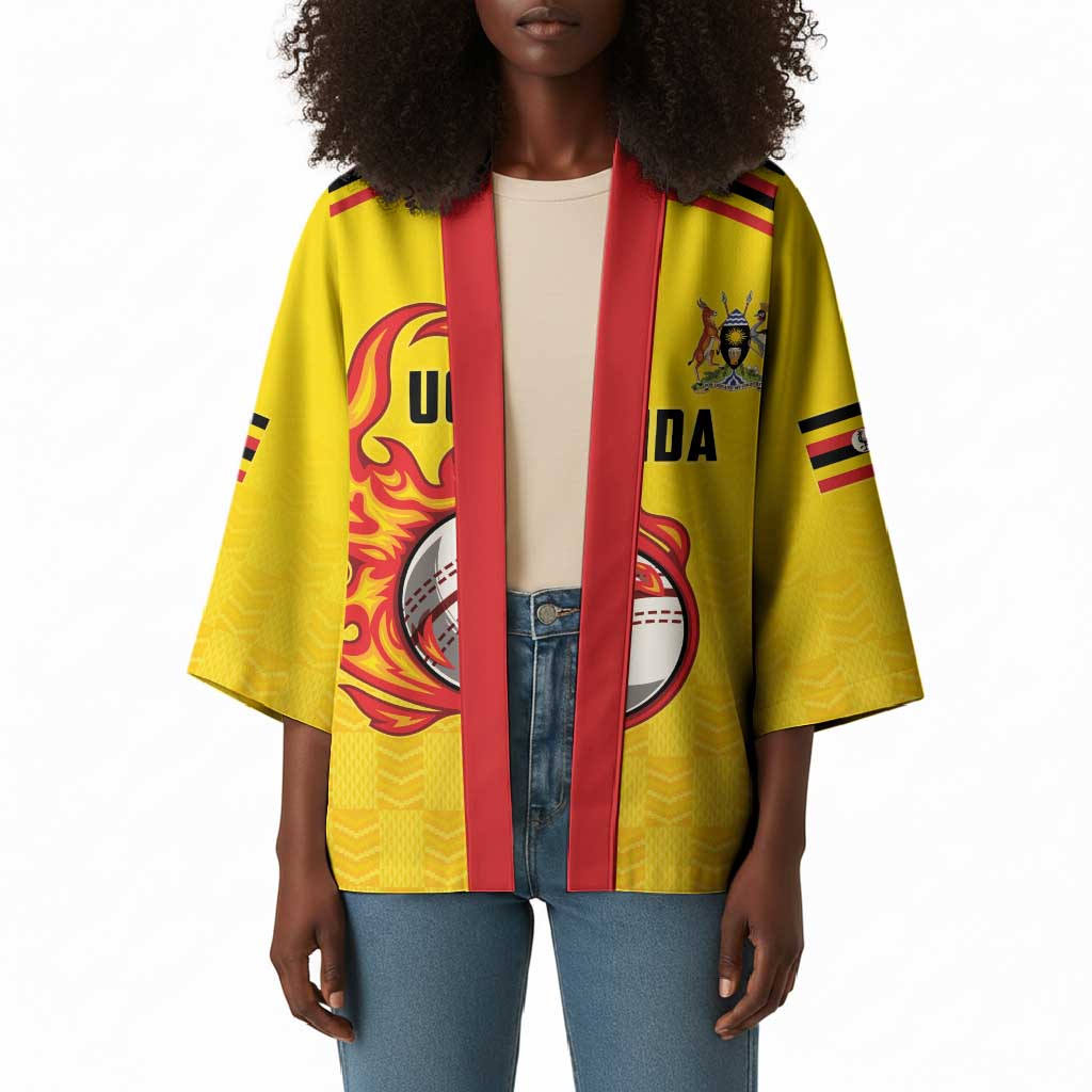 Custom Africa Cricket Uganda Kimono Cranes Cricket Ball Fire