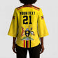 Custom Africa Cricket Uganda Kimono Sleeve Blouse Cranes Cricket Ball Fire