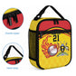 Custom Africa Cricket Uganda Lunch Bag Cranes Cricket Ball Fire