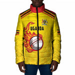 Custom Africa Cricket Uganda Padded Jacket Cranes Cricket Ball Fire