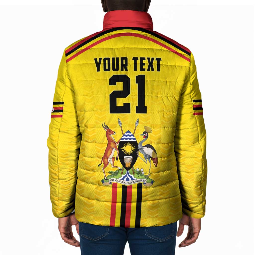 Custom Africa Cricket Uganda Padded Jacket Cranes Cricket Ball Fire