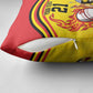 Custom Africa Cricket Uganda Pillow Cover Cranes Cricket Ball Fire