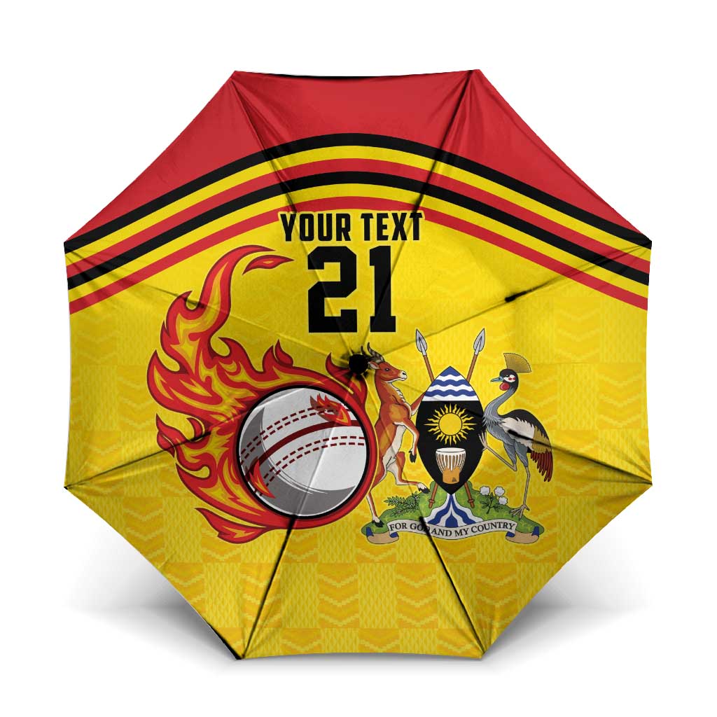 Custom Africa Cricket Uganda Umbrella Cranes Cricket Ball Fire
