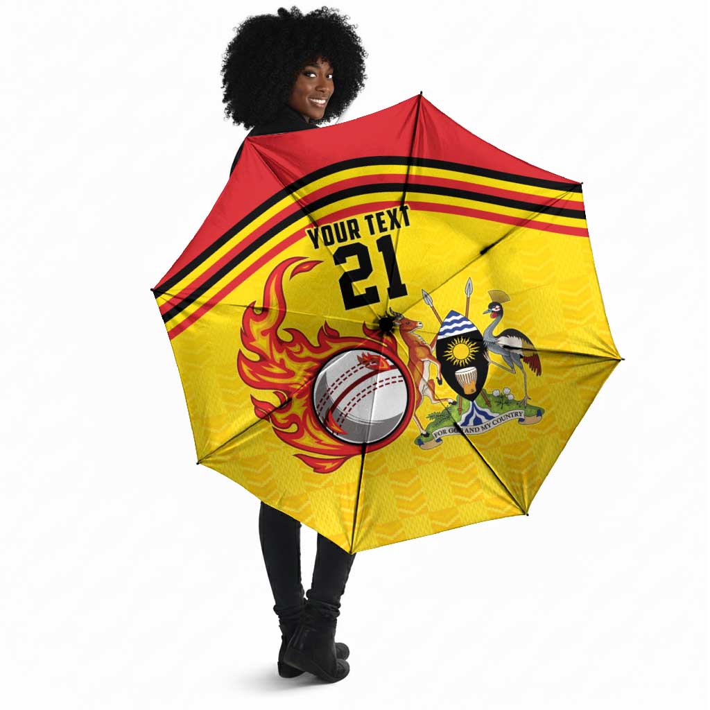 Custom Africa Cricket Uganda Umbrella Cranes Cricket Ball Fire