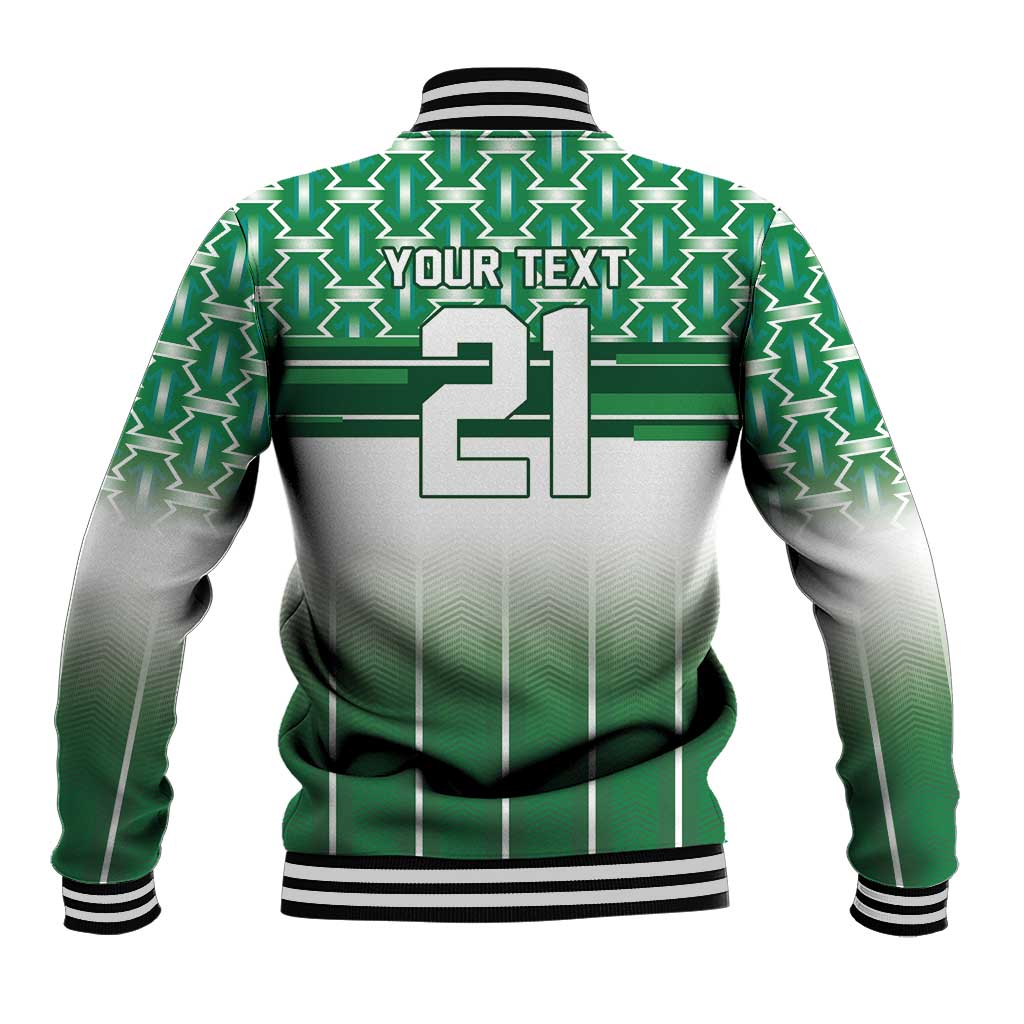 World Football Morocco Custom Baseball Jacket 1994 Away Retro Green Jersey - African Pride