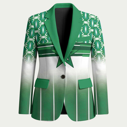 World Football Morocco Custom Blazer 1994 Away Retro Green Jersey - African Pride