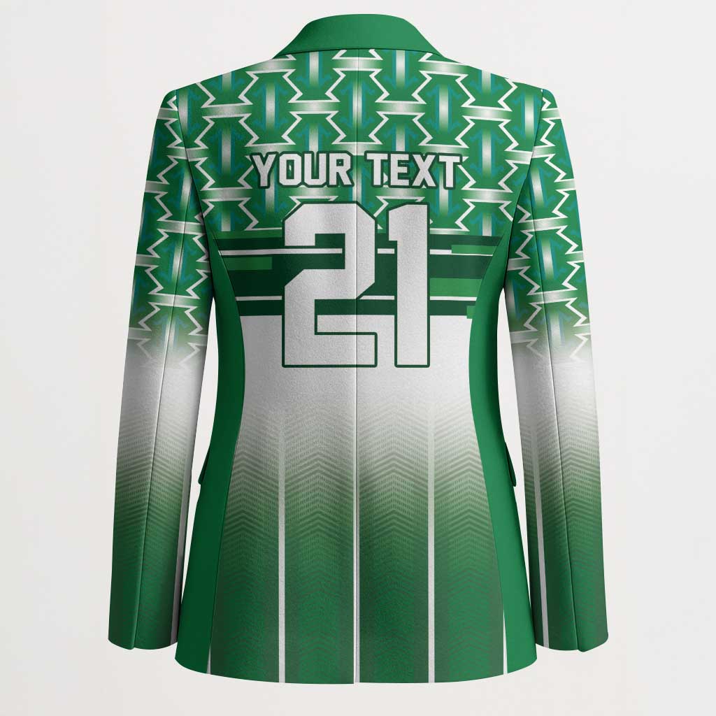 World Football Morocco Custom Blazer 1994 Away Retro Green Jersey - African Pride