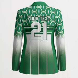 World Football Morocco Custom Blazer 1994 Away Retro Green Jersey - African Pride