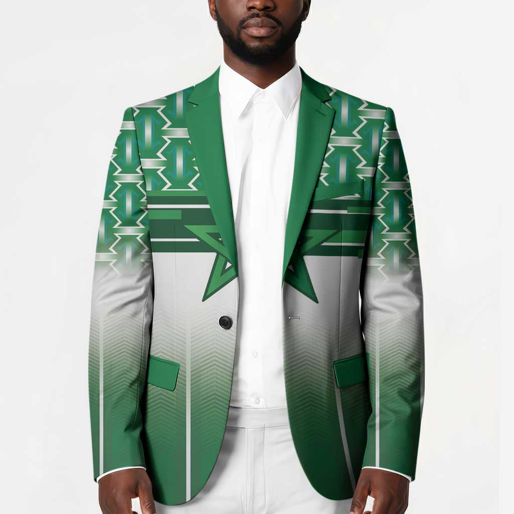 World Football Morocco Custom Blazer 1994 Away Retro Green Jersey - African Pride