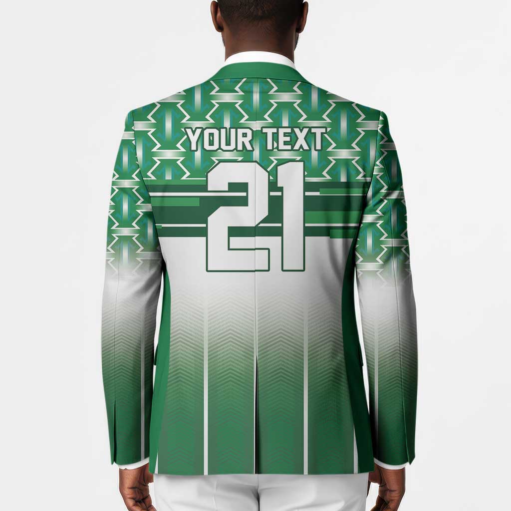 World Football Morocco Custom Blazer 1994 Away Retro Green Jersey - African Pride