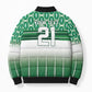 World Football Morocco Custom Bomber Puffer Jacket 1994 Away Retro Green Jersey - African Pride