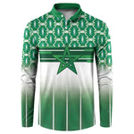World Football Morocco Custom Button Sweatshirt 1994 Away Retro Green Jersey