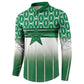 World Football Morocco Custom Button Sweatshirt 1994 Away Retro Green Jersey