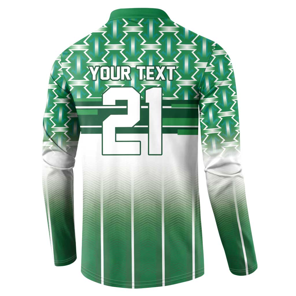 World Football Morocco Custom Button Sweatshirt 1994 Away Retro Green Jersey
