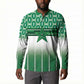 World Football Morocco Custom Button Sweatshirt 1994 Away Retro Green Jersey