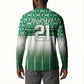 World Football Morocco Custom Button Sweatshirt 1994 Away Retro Green Jersey