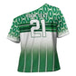 World Football Morocco Custom Cross Shoulder Shirt 1994 Away Retro Green Jersey - African Pride