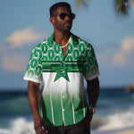 World Football Morocco Custom Hawaiian Shirt 1994 Away Retro Green Jersey - African Pride