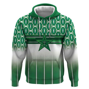 World Football Morocco Custom Hoodie 1994 Away Retro Green Jersey - African Pride