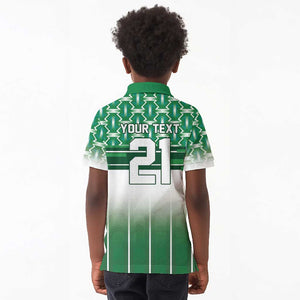 World Football Morocco Custom Kid Polo Shirt 1994 Away Retro Green Jersey - African Pride