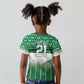 World Football Morocco Custom Kid T shirt 1994 Away Retro Green Jersey - African Pride