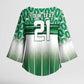 World Football Morocco Custom Kimono Sleeve Blouse 1994 Away Retro Green Jersey - African Pride
