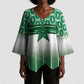 World Football Morocco Custom Kimono Sleeve Blouse 1994 Away Retro Green Jersey - African Pride
