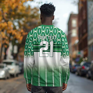 World Football Morocco Custom Long Sleeve Shirt 1994 Away Retro Green Jersey - African Pride