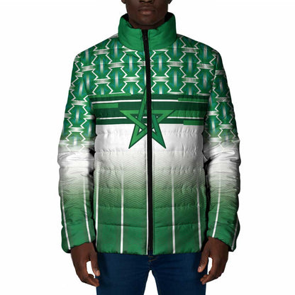 World Football Morocco Custom Padded Jacket 1994 Away Retro Green Jersey - African Pride