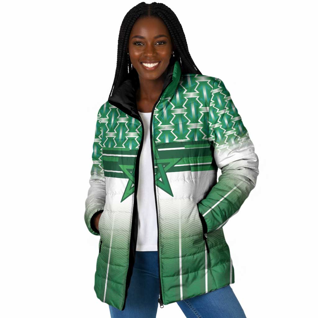World Football Morocco Custom Padded Jacket 1994 Away Retro Green Jersey - African Pride