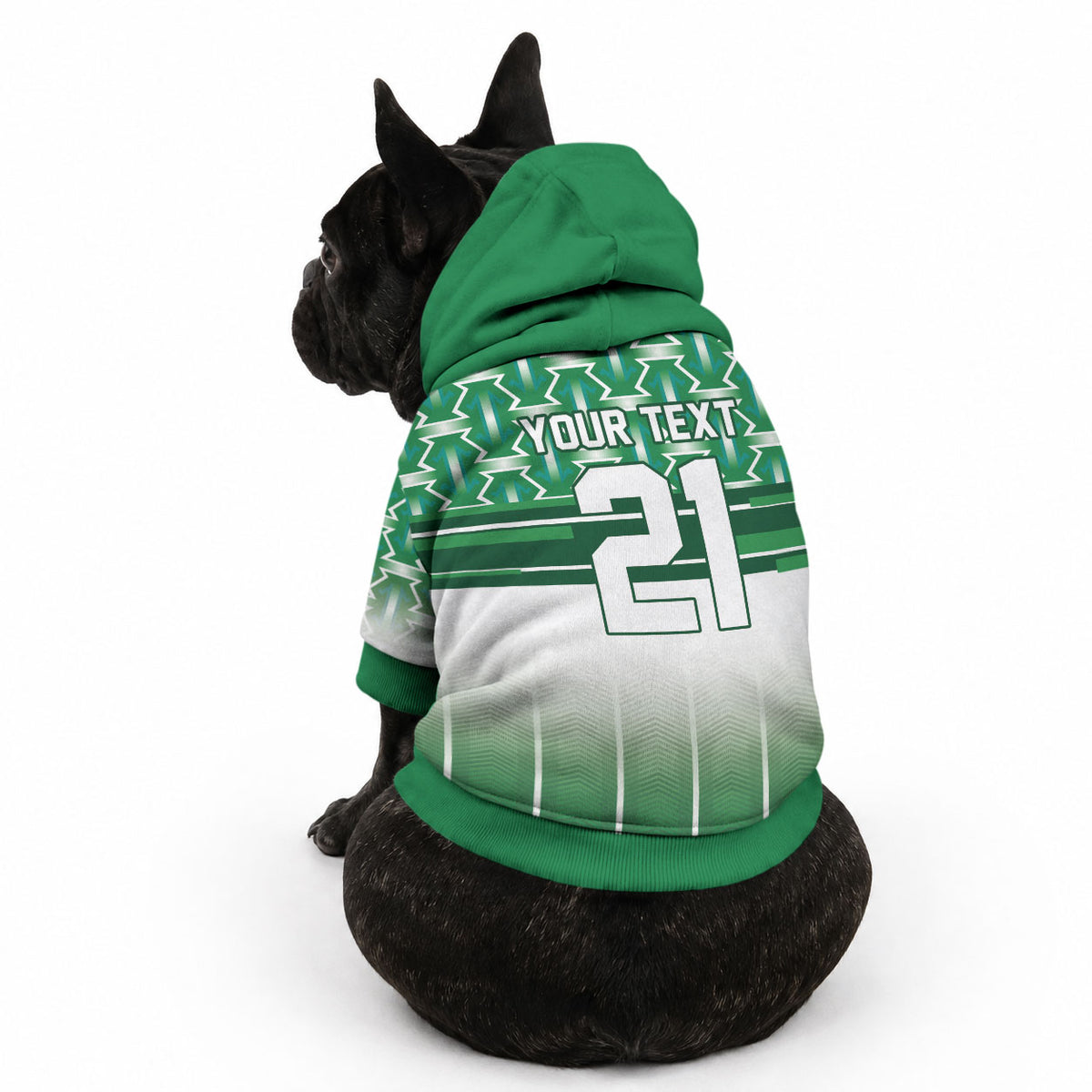 World Football Morocco Custom Pet Hoodie 1994 Away Retro Green Jersey