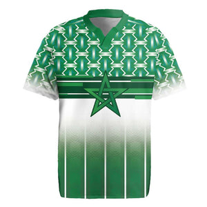 World Football Morocco Custom Rugby Jersey 1994 Away Retro Green Jersey - African Pride
