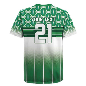 World Football Morocco Custom Rugby Jersey 1994 Away Retro Green Jersey - African Pride