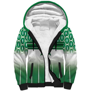 World Football Morocco Custom Sherpa Hoodie 1994 Away Retro Green Jersey - African Pride