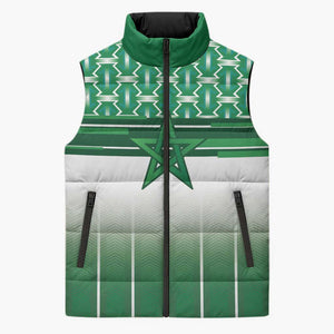 World Football Morocco Custom Sleeveless Puffer Jacket 1994 Away Retro Green Jersey - African Pride