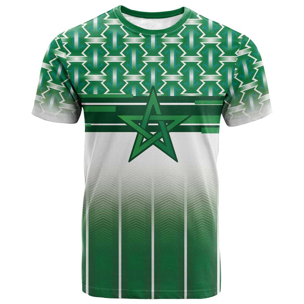 World Football Morocco Custom T shirt 1994 Away Retro Green Jersey - African Pride