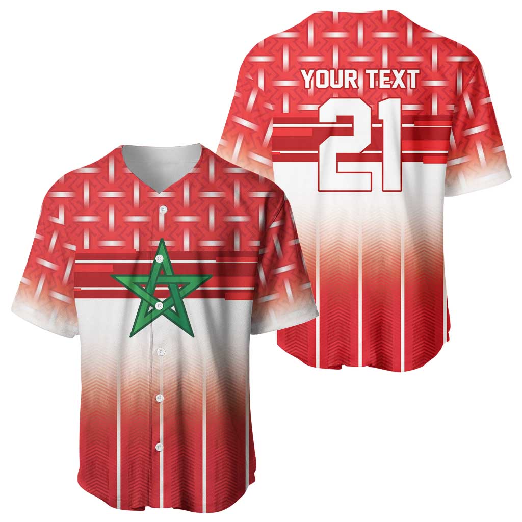 World Football Morocco Custom Baseball Jersey 1994 Away Retro Red Jersey - African Pride