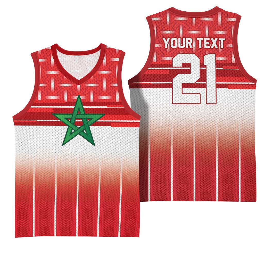 World Football Morocco Custom Basketball Jersey 1994 Away Retro Red Jersey - African Pride