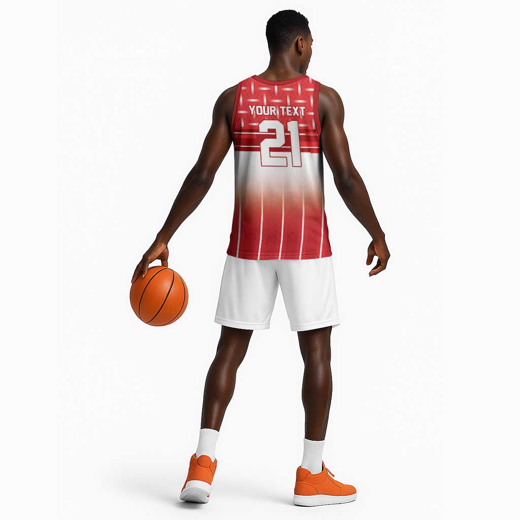 World Football Morocco Custom Basketball Jersey 1994 Away Retro Red Jersey - African Pride