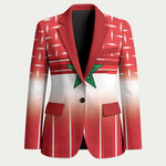 World Football Morocco Custom Blazer 1994 Away Retro Red Jersey - African Pride