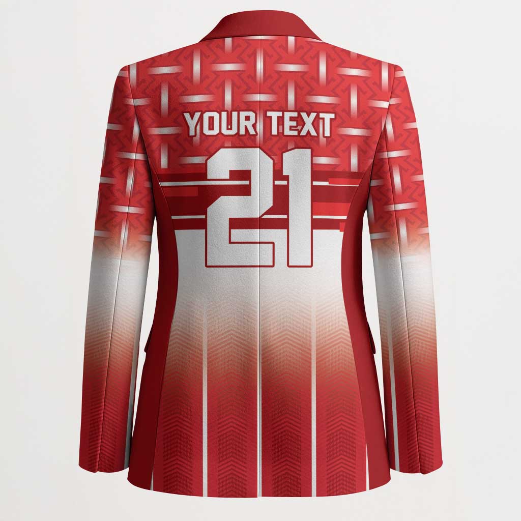 World Football Morocco Custom Blazer 1994 Away Retro Red Jersey - African Pride