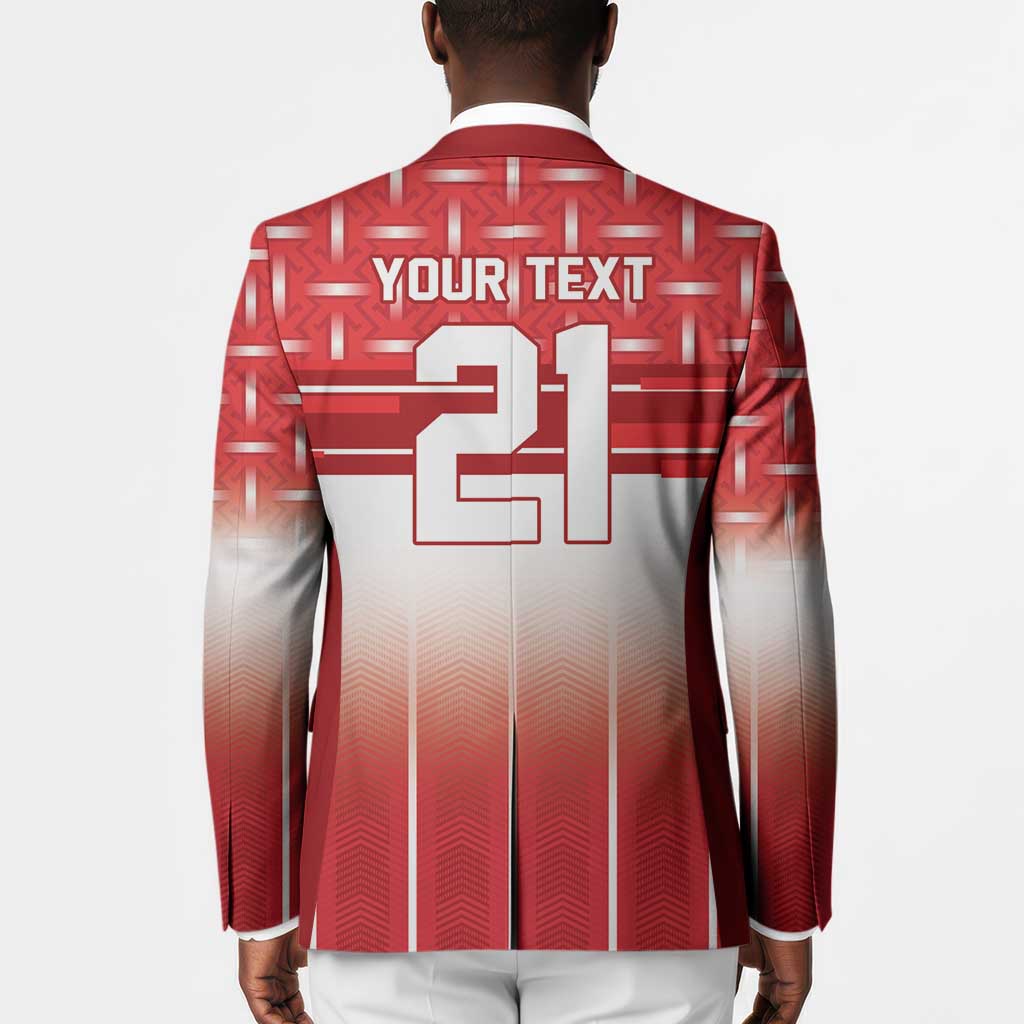 World Football Morocco Custom Blazer 1994 Away Retro Red Jersey - African Pride